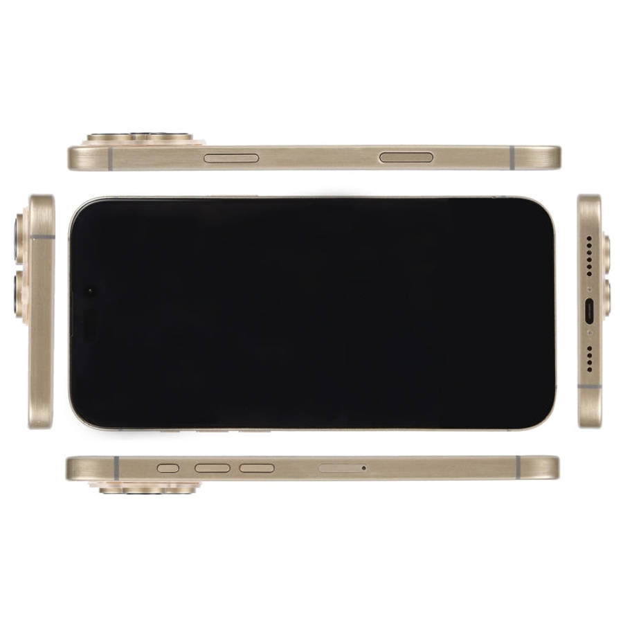 For iPhone 16 Pro Max Black Screen Non-Working Fake Dummy Display Model (Desert)