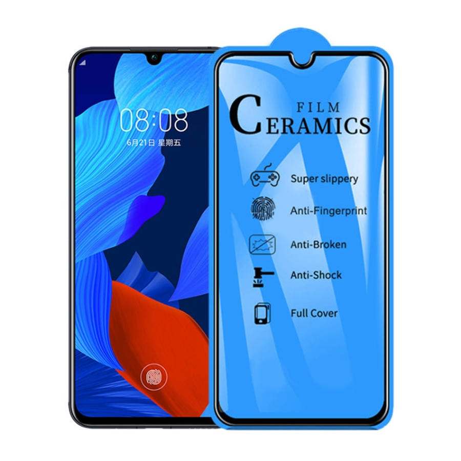 25 PCS 2.5D Full Glue Full Cover Ceramics Film for Huawei Nova 5 / Nova 5 Pro