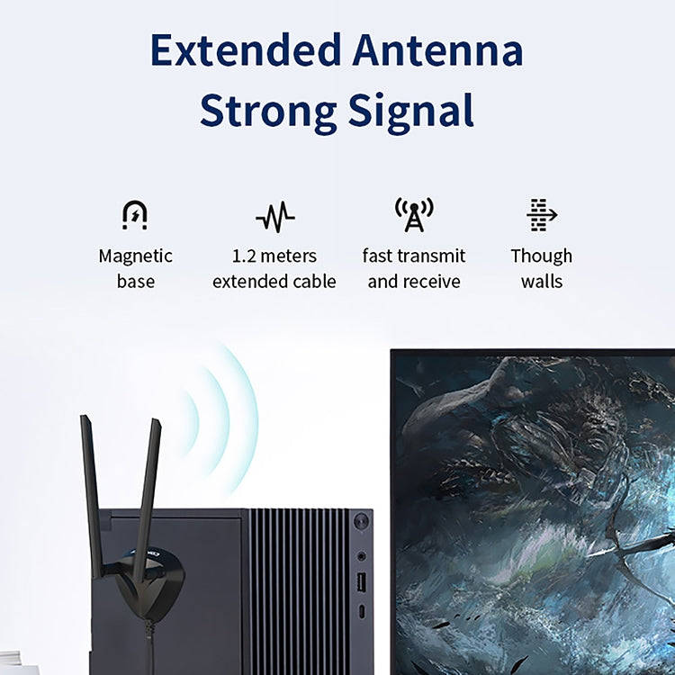 COMFAST CF-AX210 PLUS 5374Mbps Tri-band + Bluetooth 5.2 Wireless WiFi6E PCI-E Network Card