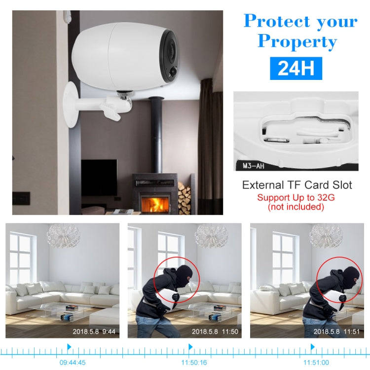 VESAFE VS-DC01 Security HD 720P Two-Way Audio Wireless Wifi IP Camera, Support Night Vision & PIR...