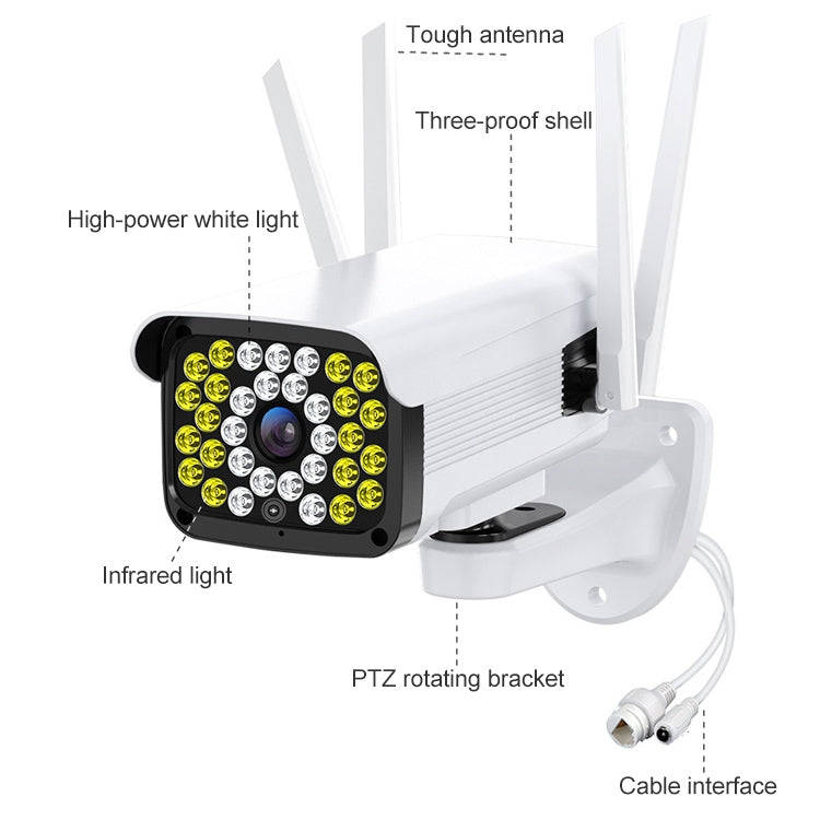 Difang DF-36Q Outdoor HD Surveillance IP Camera, Support Voice Intercom & Night Vision & Human Fi...