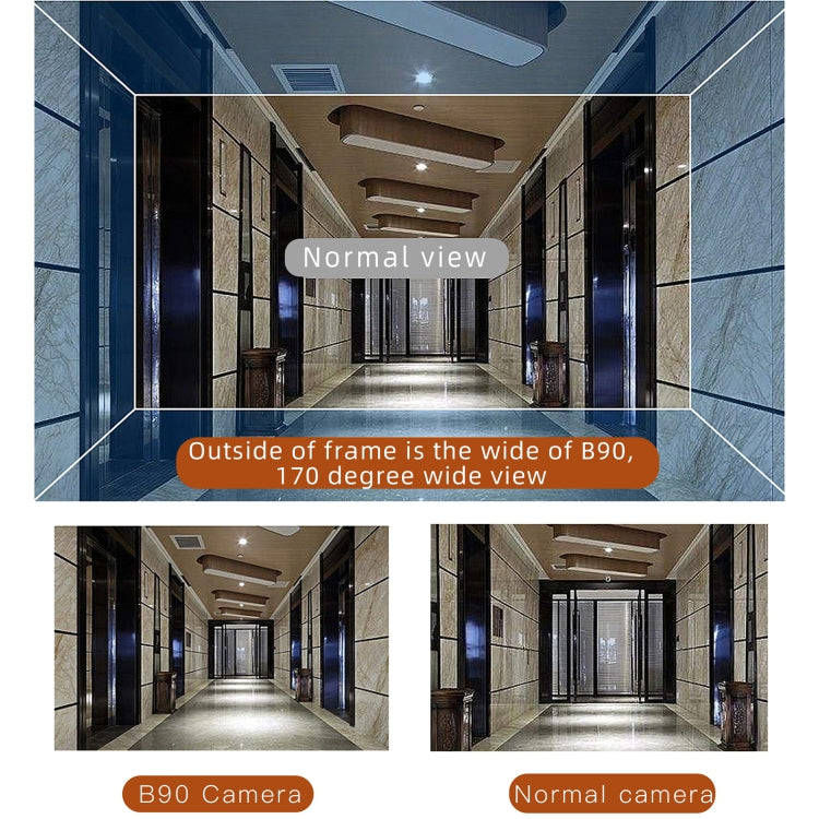 B90 Low-power Battery Surveillance Camera, Support Two-way Intercom, TF Card, PIR Human Body Indu...