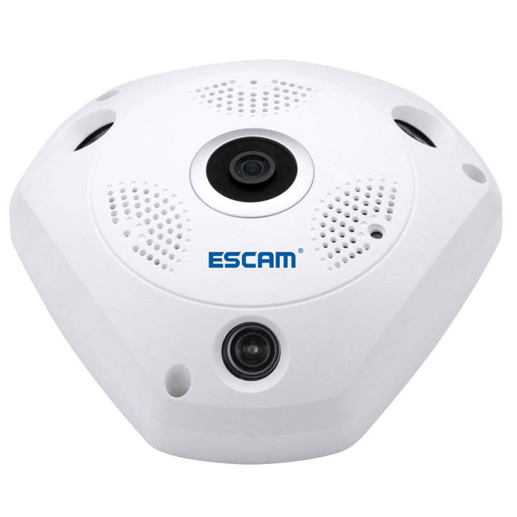 ESCAM Shark QP180 960P 360 Degrees Fisheye Lens 1.3MP WiFi IP Camera, Support Motion Detection / ...