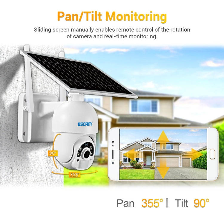 ESCAM QF450 HD 1080P 4G US Version Solar Powered IP Camera with 64G Memory, Support Two-way Audio...