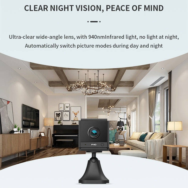 CAMSOY S20 1080P WiFi Wireless Network Action Camera Wide-angle Recorder with Mount (Black)