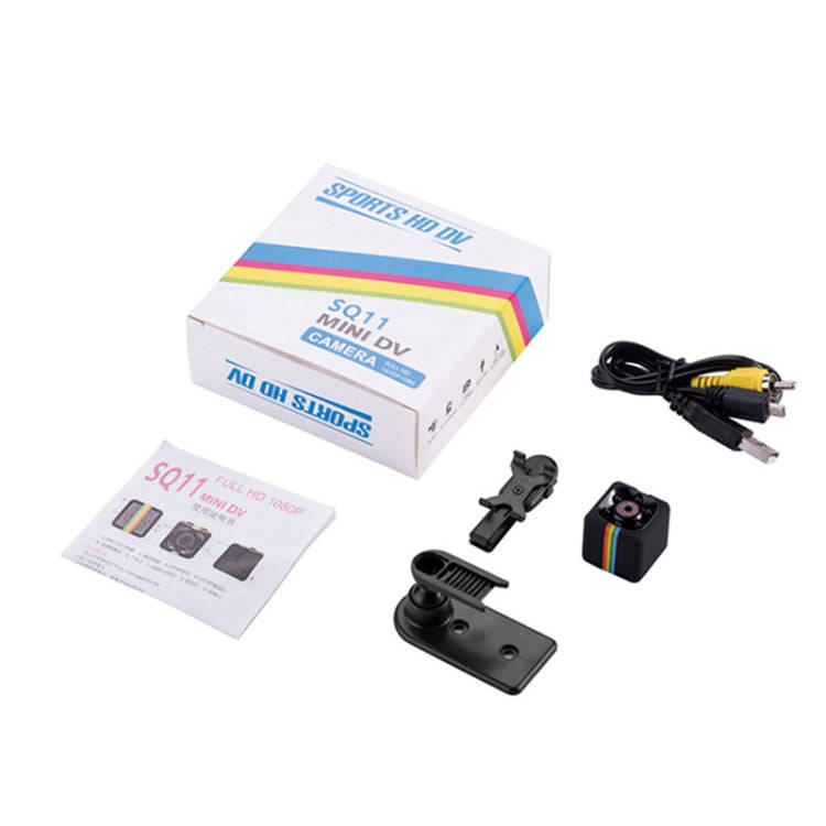 SQ11 Mini DV HD 960P 6 LEDs Sport Recorder Camera with Holder, Support Monitor Detection & IR Nig...