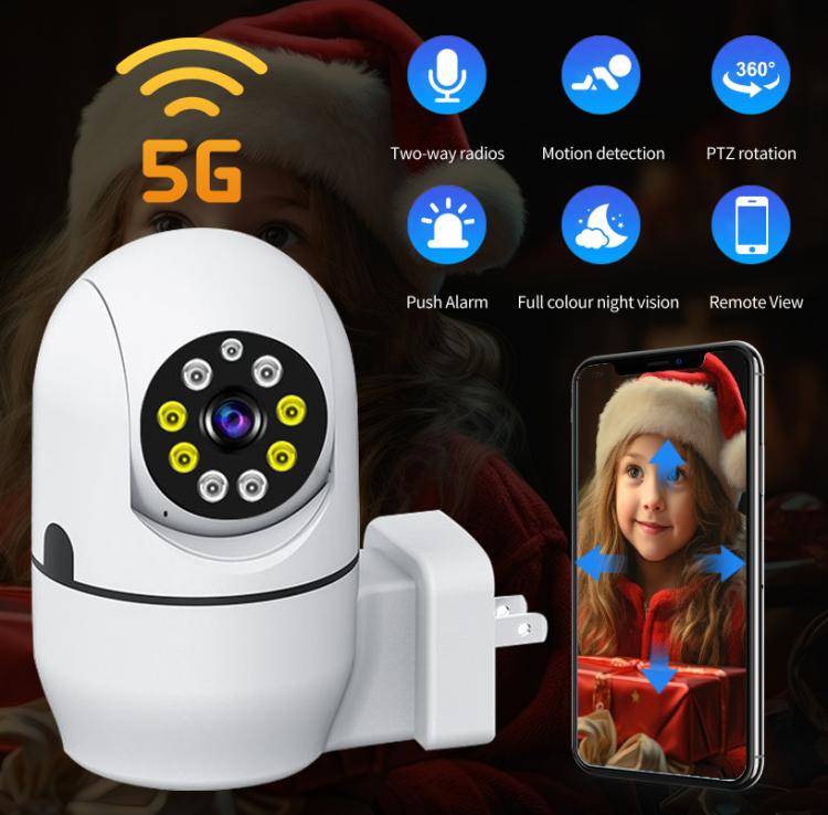 A11 WiFi Smart Home PTZ Webcam IP Camera Night Vision Monitor (EU Plug)