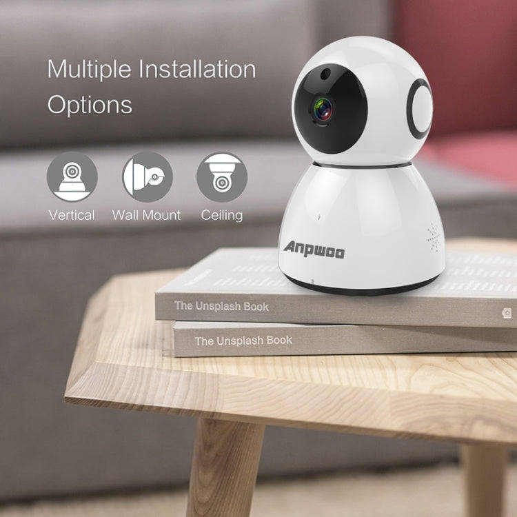 Anpwoo Snowman 1080P HD WiFi IP Camera, Support Motion Detection & Infrared Night Vision & TF Car...