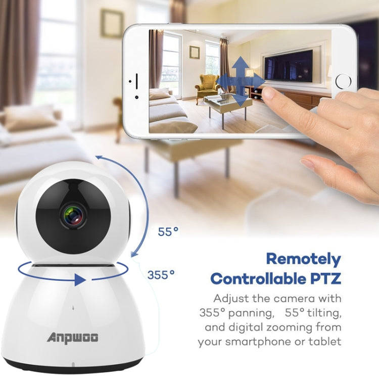 Anpwoo Snowman 1080P HD WiFi IP Camera, Support Motion Detection & Infrared Night Vision & TF Car...