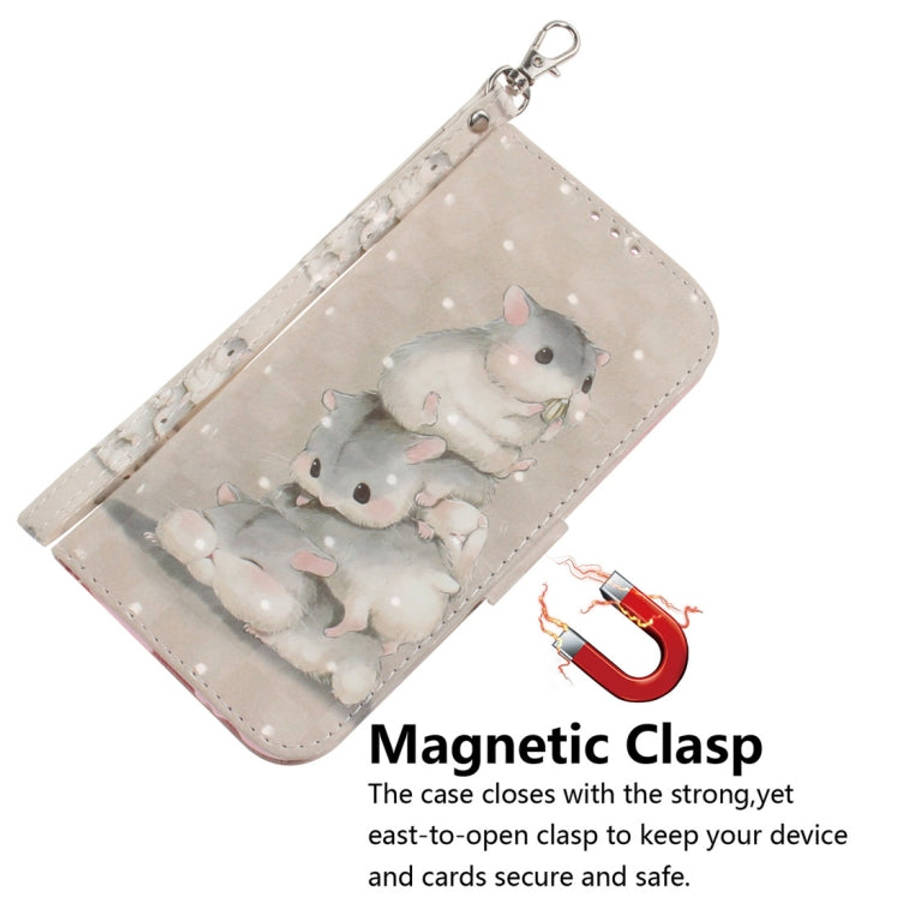 3D Colored Drawing Squirrels Pattern Horizontal Flip Leather Case for Nokia 3.2, with Holder & Ca...
