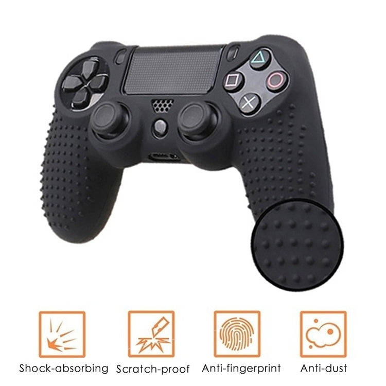 Non-slip Silicone Protective Case for Sony PS4(Green)