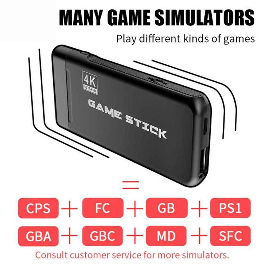PS3000 32GB 4K Retro Game Stick with 2 Wireless Gamepads 3000+ Games Pre-installed