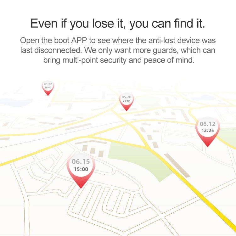 Original Xiaomi Youpin Ranres Intelligent Anti-lost Device Two-way Search Bluetooth Alarm Smart P...