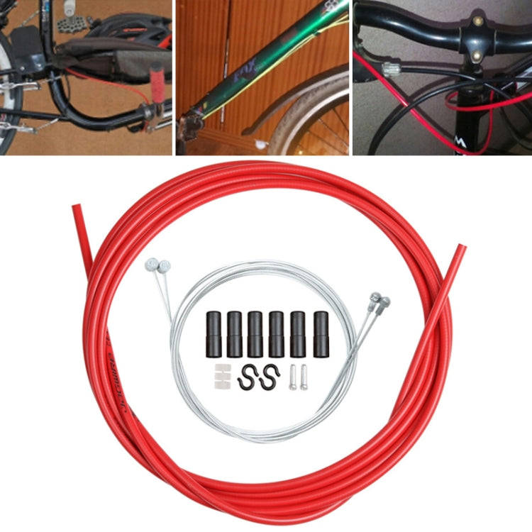 Universal Bicycle Brake Cable Tube Set(Red)