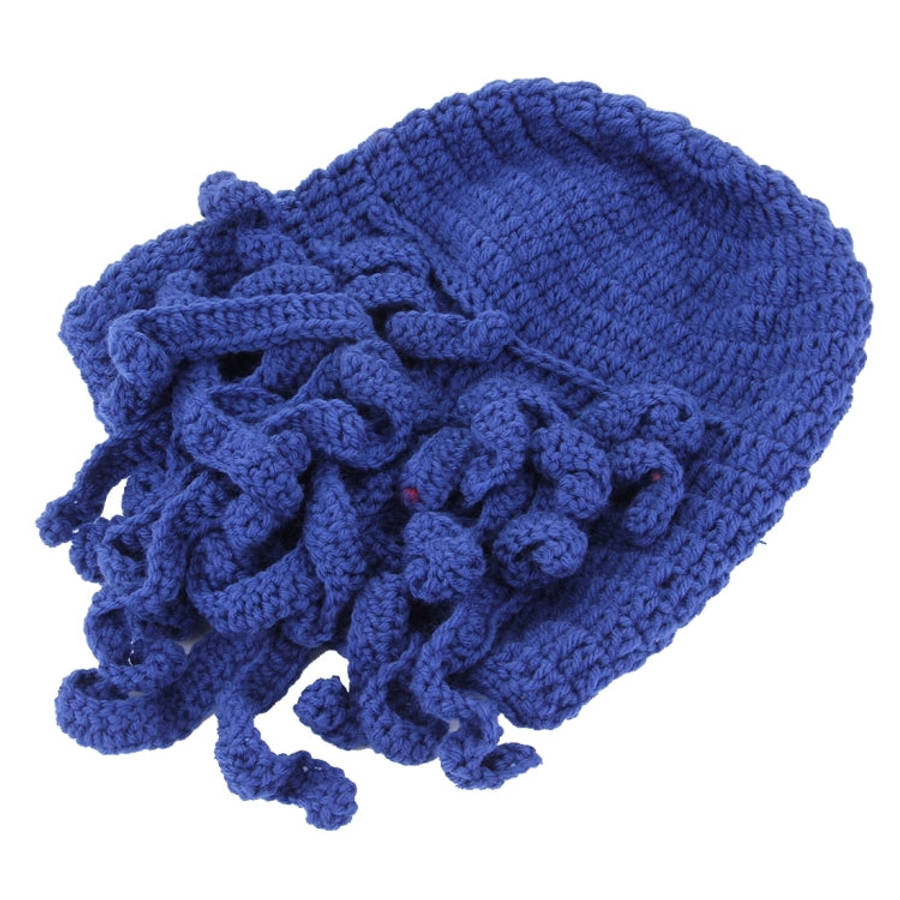 Amurleopard Unisex Barbarian Knit Beanie Octopus Tentacle Cap Winter Warm Face Mask Crochet Hat(D...