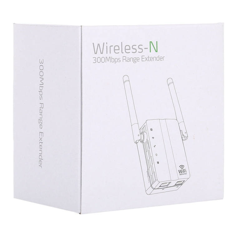 300Mbps Wireless-N Range Extender WiFi Repeater Signal Booster Network Router with 2 External Ant...