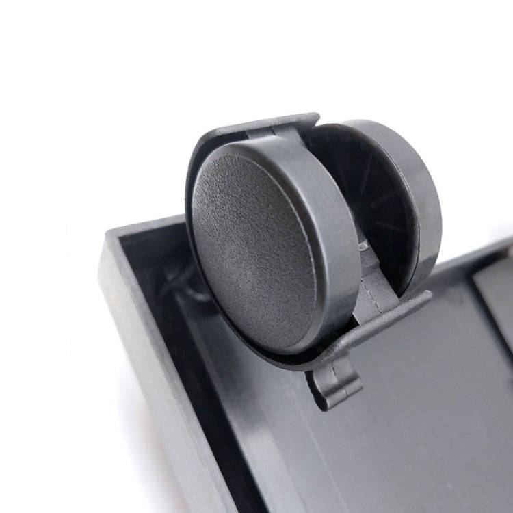 Computer Mainframe Host Adjustable Bracket  with Wheel, Size: S(Black)