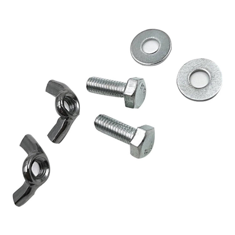 Computer Mainframe Host Adjustable Bracket  with Wheel, Size: S(White)