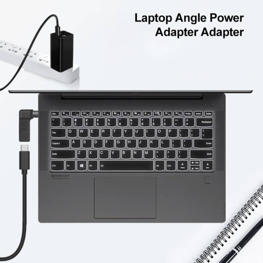 USB-C / Type-C Female to 5.5 x 2.1mm Male Plug Elbow Adapter Connector
