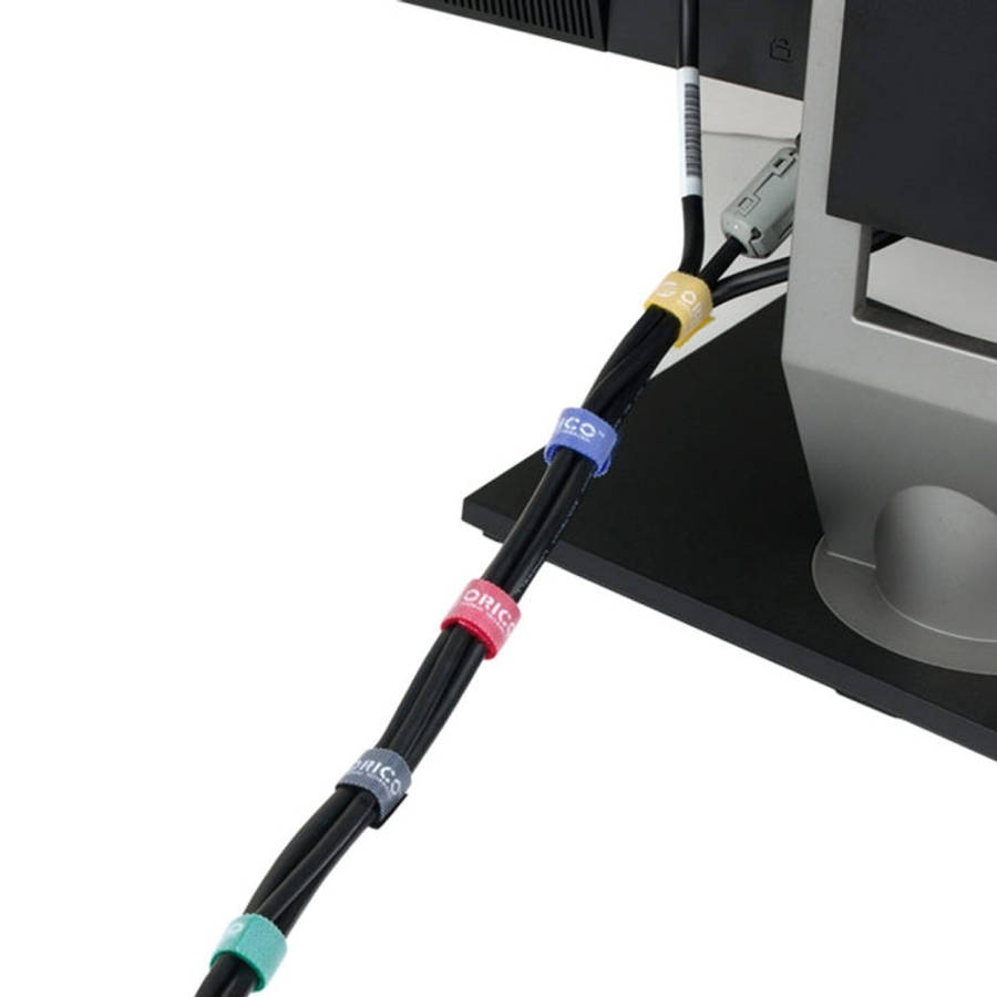 ORICO CBT-5S 5 in 1 Colors Reusable & Dividable Hook and Loop Sticky Cable Ties for Data Cable / ...