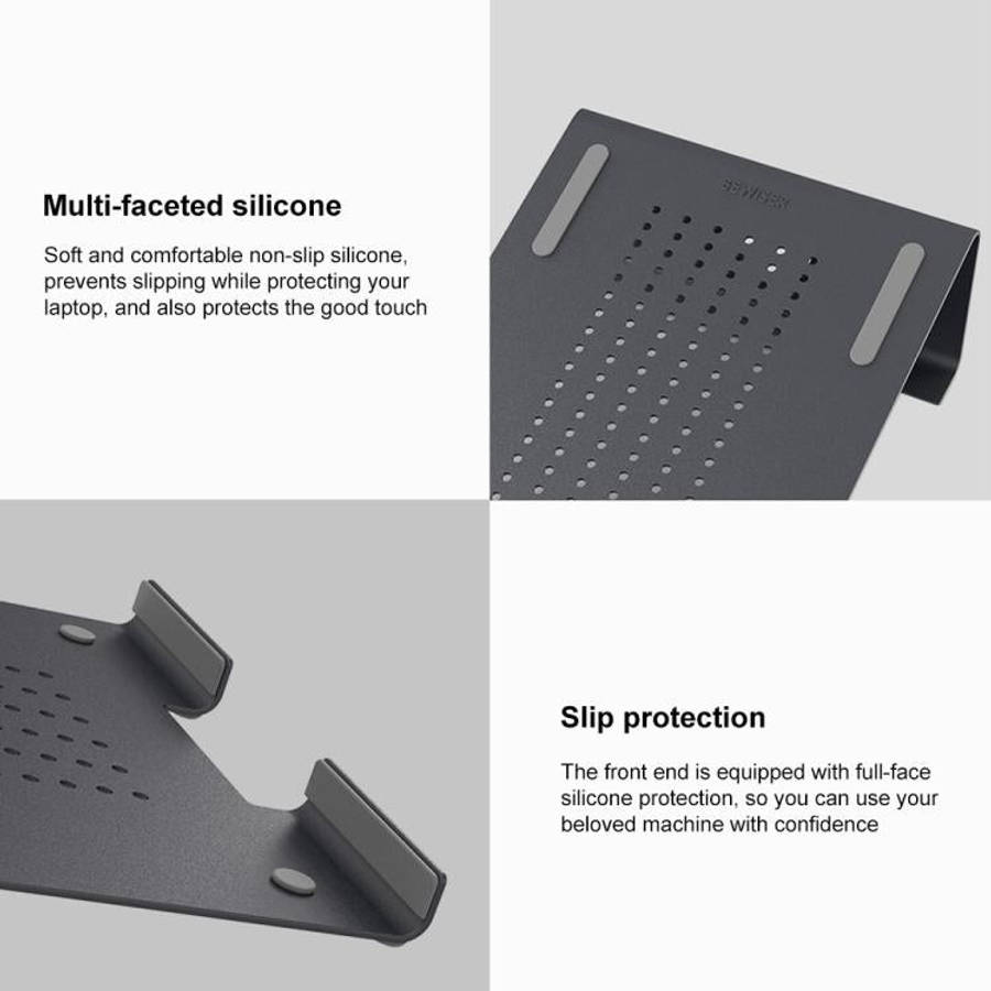 Aluminum Cooling Stand for Laptop, Suitable for Mac Air, Mac Pro,  iPad, and Other 11-17 inch Lap...