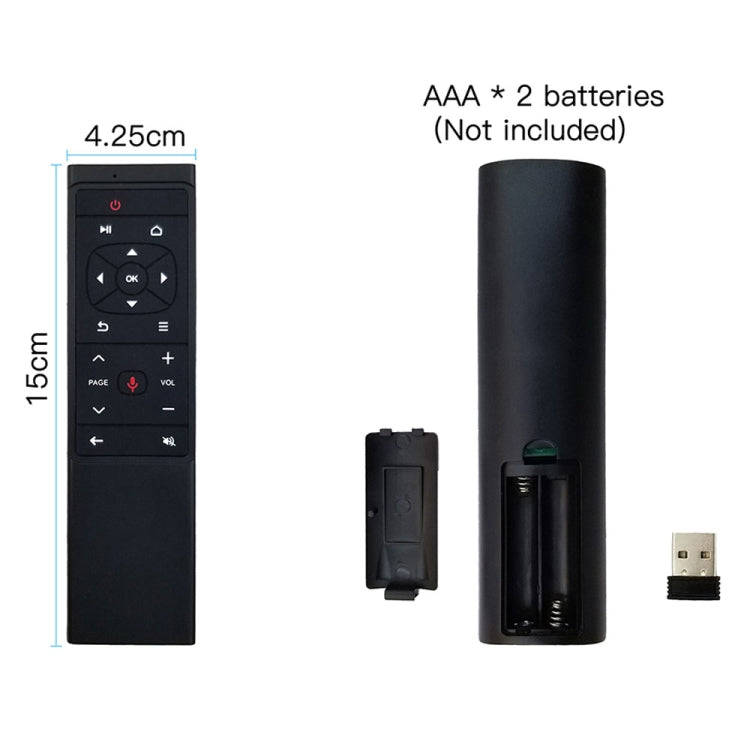 MT12 2.4G Air Mouse Remote Control with Fidelity Voice Input & IR Learning for PC & Android TV Bo...
