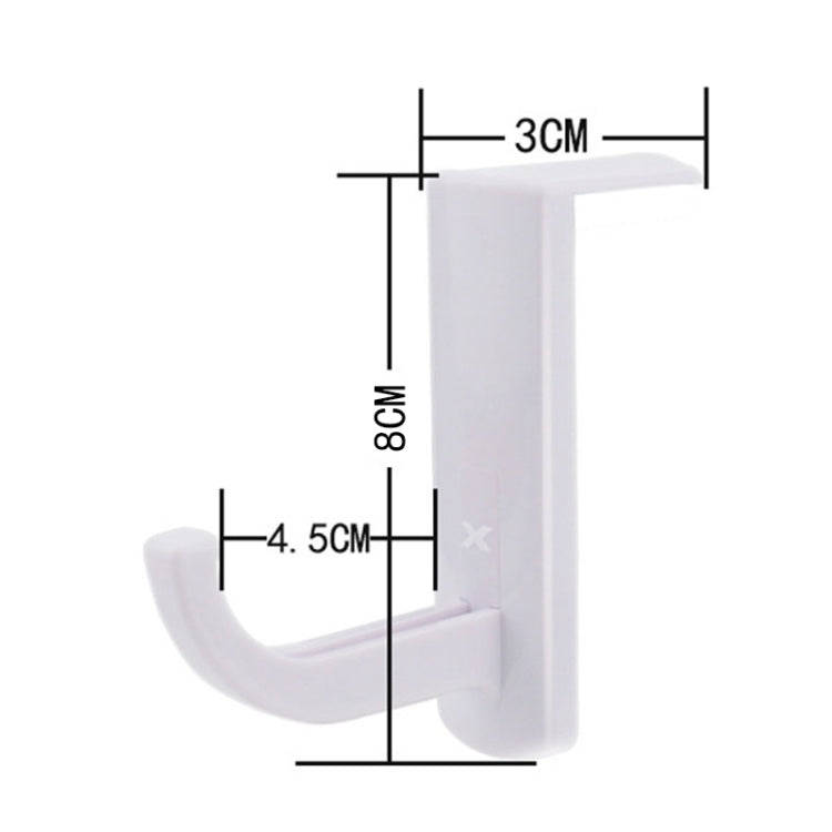 Universal Headphone Hanger PC Monitor Desk Headset Stand Holder Hook(White)