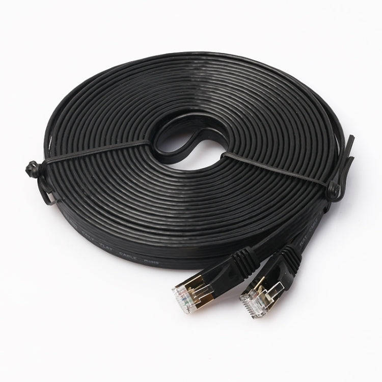 10m CAT7 10 Gigabit Ethernet Ultra Flat Patch Cable for Modem Router LAN Network - Built with Shi...
