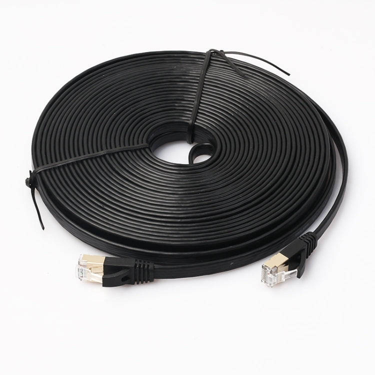 15m CAT7 10 Gigabit Ethernet Ultra Flat Patch Cable for Modem Router LAN Network - Built with Shi...