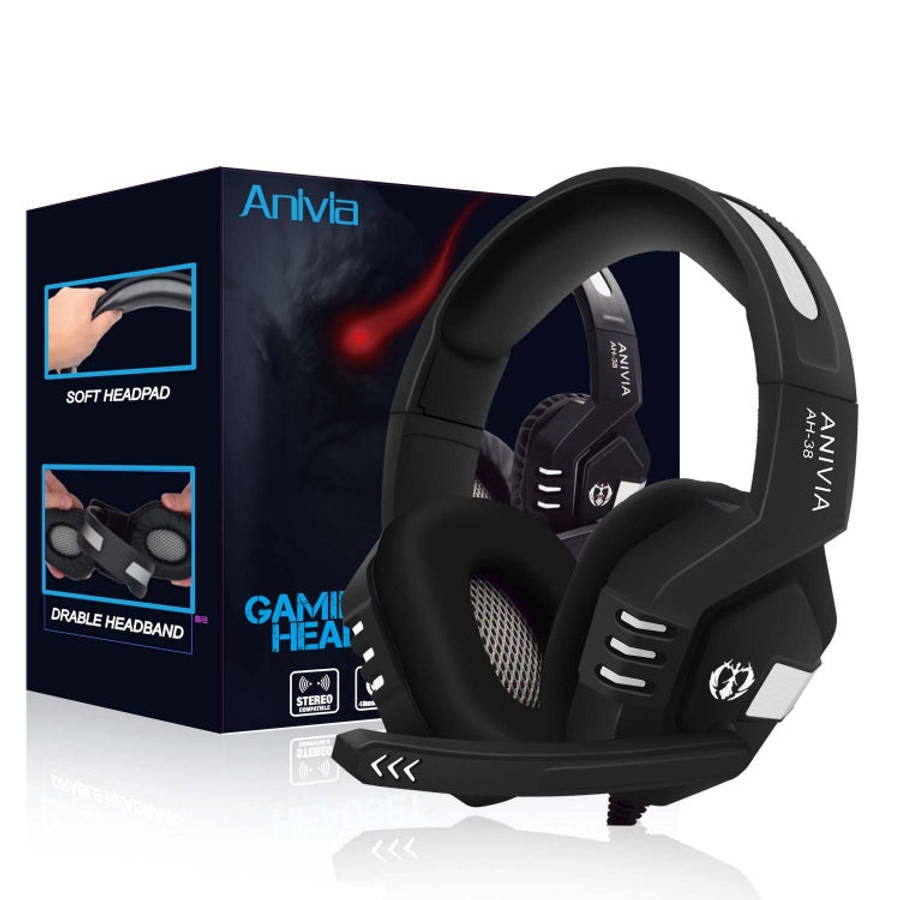 SADES AH-38 3.5mm Plug Wire-controlled E-sports Gaming Headset with Retractable Microphone, Cable...