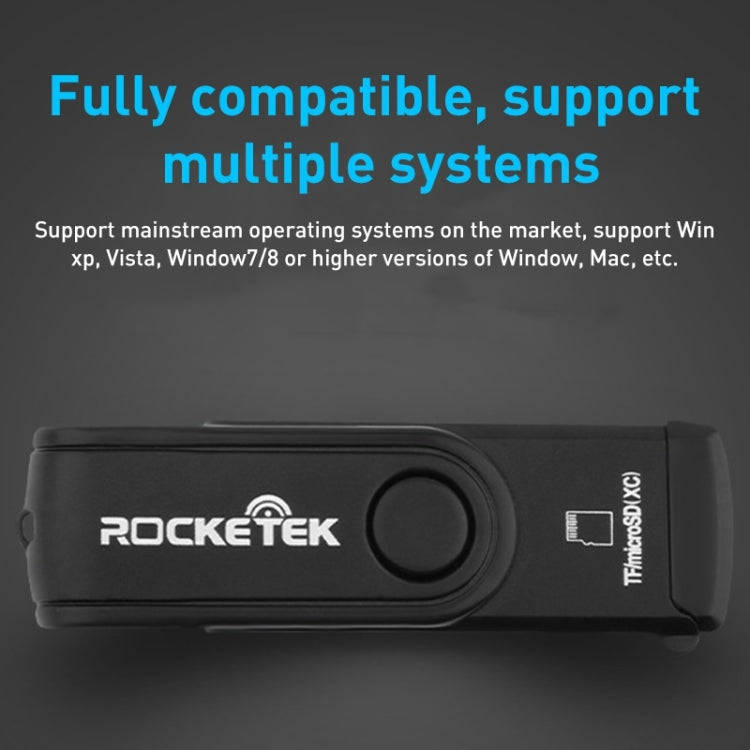 Rocketek CR5 USB3.0 Multi-function SD / TF Card Reader