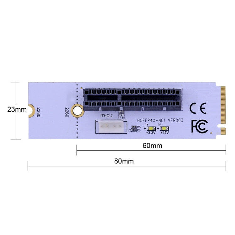 NGFF M.2 Key M to PCI-E 1X / 4X / 8X / 16X Graphics Card Mining Slot Adapter Riser Converter Card...