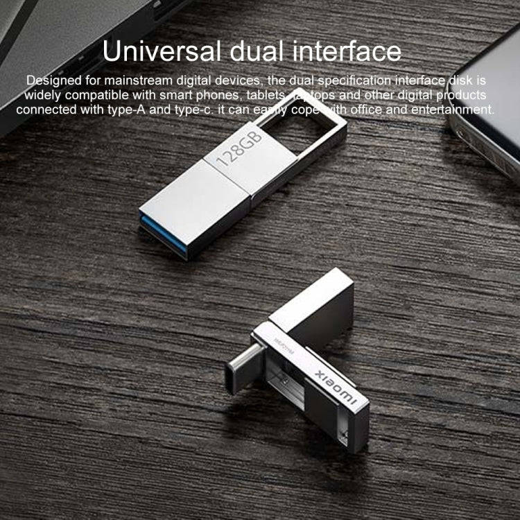 Original Xiaomi 128GB USB 3.2 Type-C / Type-A Dual Interface Mobile Phone U Disk