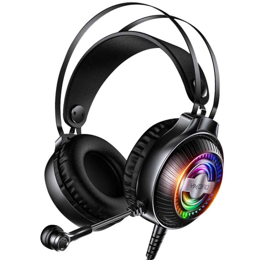 YINDIAO Q4 Head-mounted Wired Gaming Headset with Microphone, Version: Dual 3.5mm + USB(Black)