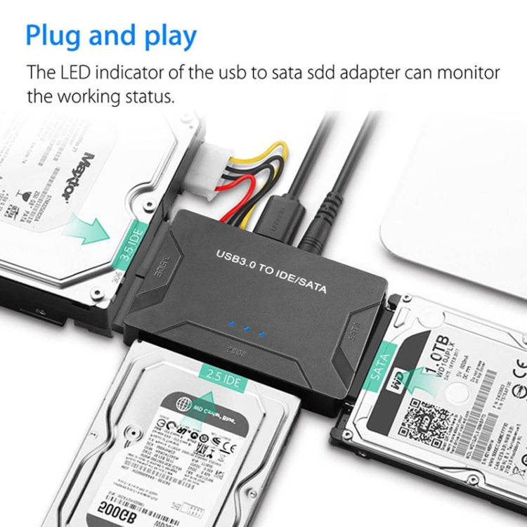 SATA / IDE to USB 3.0 Adapter 2.5 / 3.5 Inch Hard Drive Adapter Cable Converter