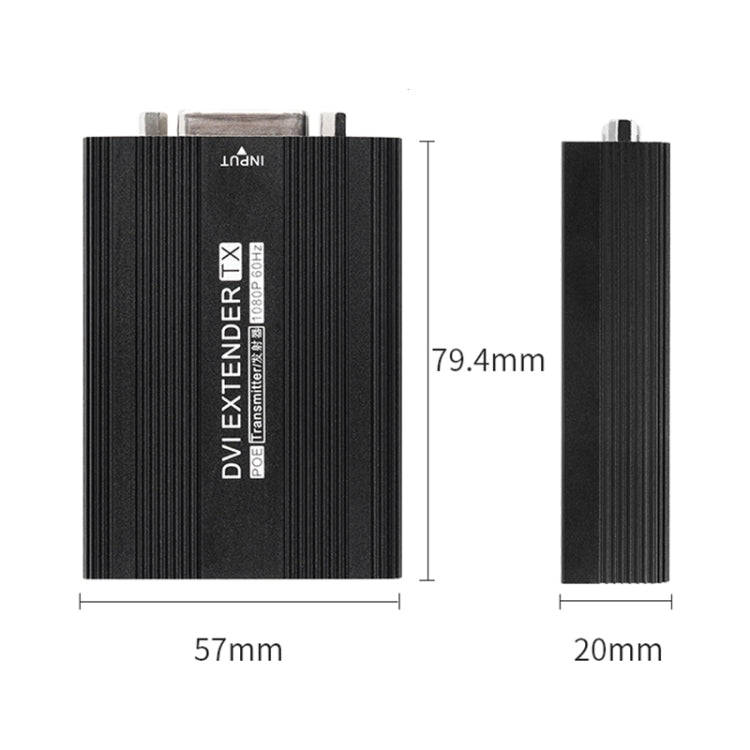 Measy DVI1815 DVI Extender Transmitter and Receiver Converter, POE Single Power Supply, Transmiss...