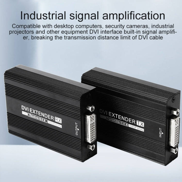 Measy DVI1815 DVI Extender Transmitter and Receiver Converter, POE Single Power Supply, Transmiss...