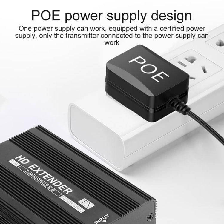 Measy ET1820 HDMI Extender Transmitter and Receiver Converter, POE Single Power Supply, Transmiss...