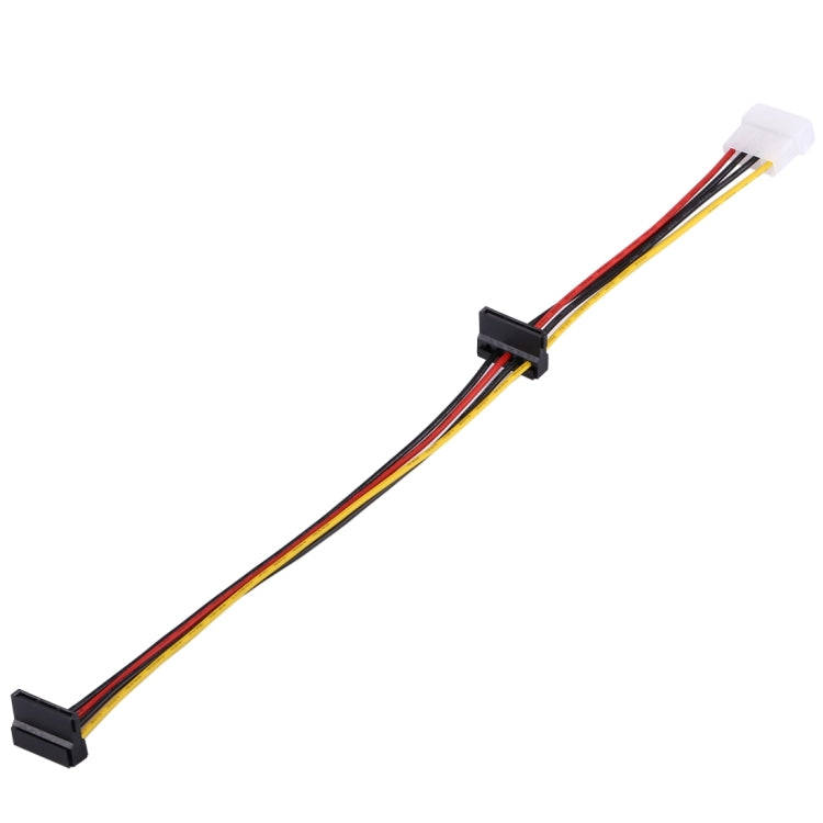 35cm 4 Pin Molex Female to 2 x SATA Female Power Supply Extension Cable