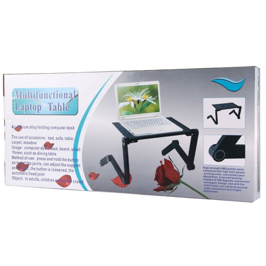 Portable 360 Degree Adjustable Foldable Aluminium Alloy Desk Stand with Mouse Pad for Laptop / No...