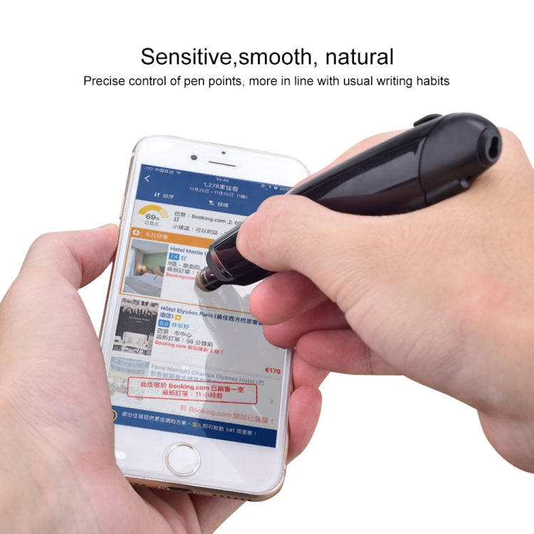 PR-08 6-keys Smart Wireless Optical Mouse with Stylus Pen & Laser Function (Black)