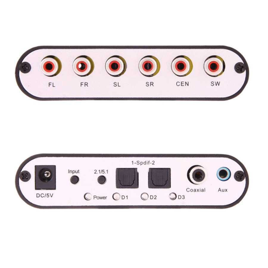 NEWKENG 51R DTS / AC3 to Analog 5.1 Audio / Stereo Audio Digital Audio Converter Decoder