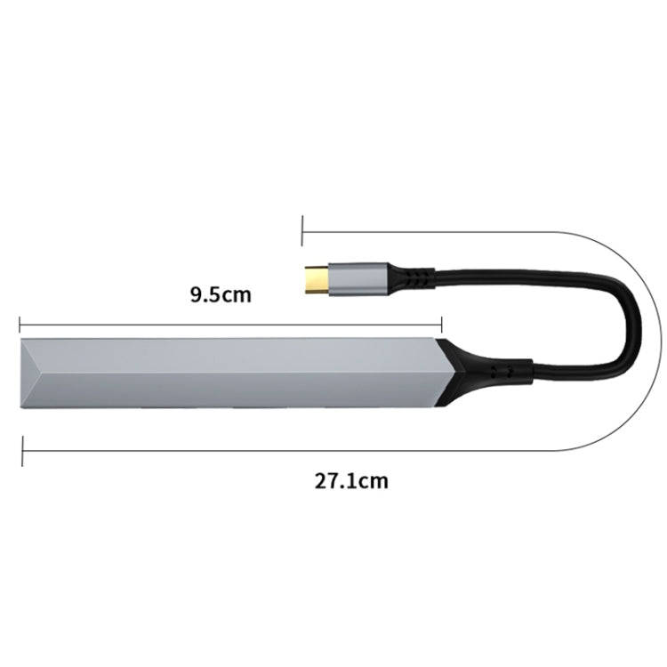 V252 4 in 1 USB-C / Type-C to USB Docking Station HUB Adapter
