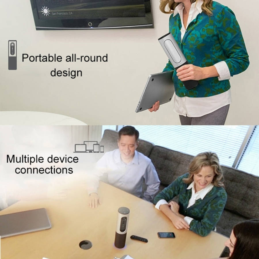 Logitech CC2000E Small Groups HD 1080P Video Conference Webcam Camera with Microphone, EU Plug