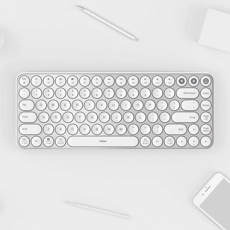 Original Xiaomi Youpin MIIIW 85 Keys 2.4GHz Mini Bluetooth Dual-Mode Wireless Keyboard(White)