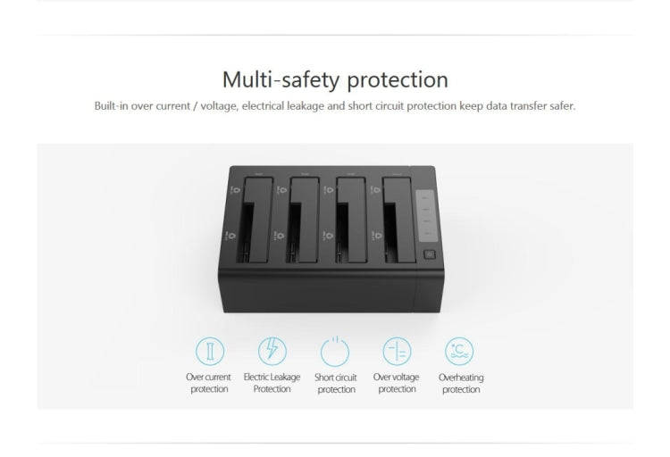 ORICO 6648US3-C-V1 4-bay USB 3.0 Type-B to SATA External Hard Disk Box Storage Case Hard Disk Doc...