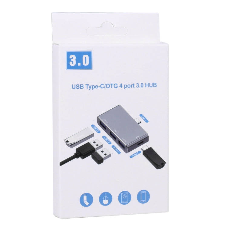 USB-C / Type-C to OTG 4 Port Type-C USB 3.0 USB 2.0 HUB Adapter