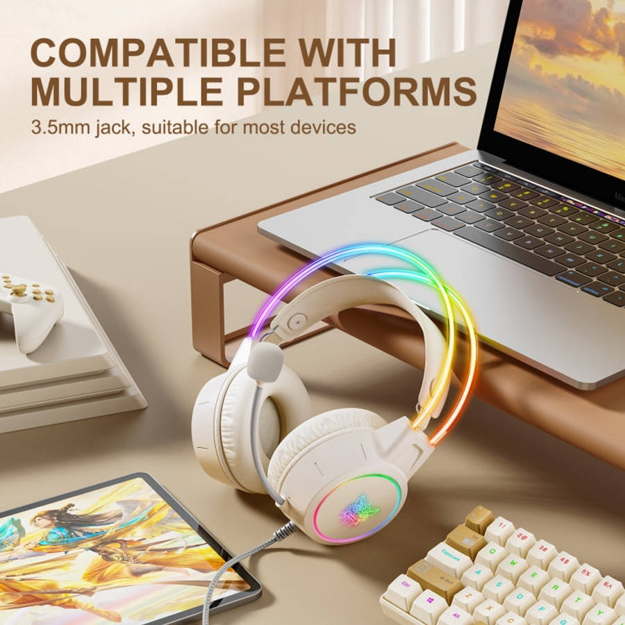 ONIKUMA X15 Pro Symphony Wired Gaming Headphone with Microphone(Beige)