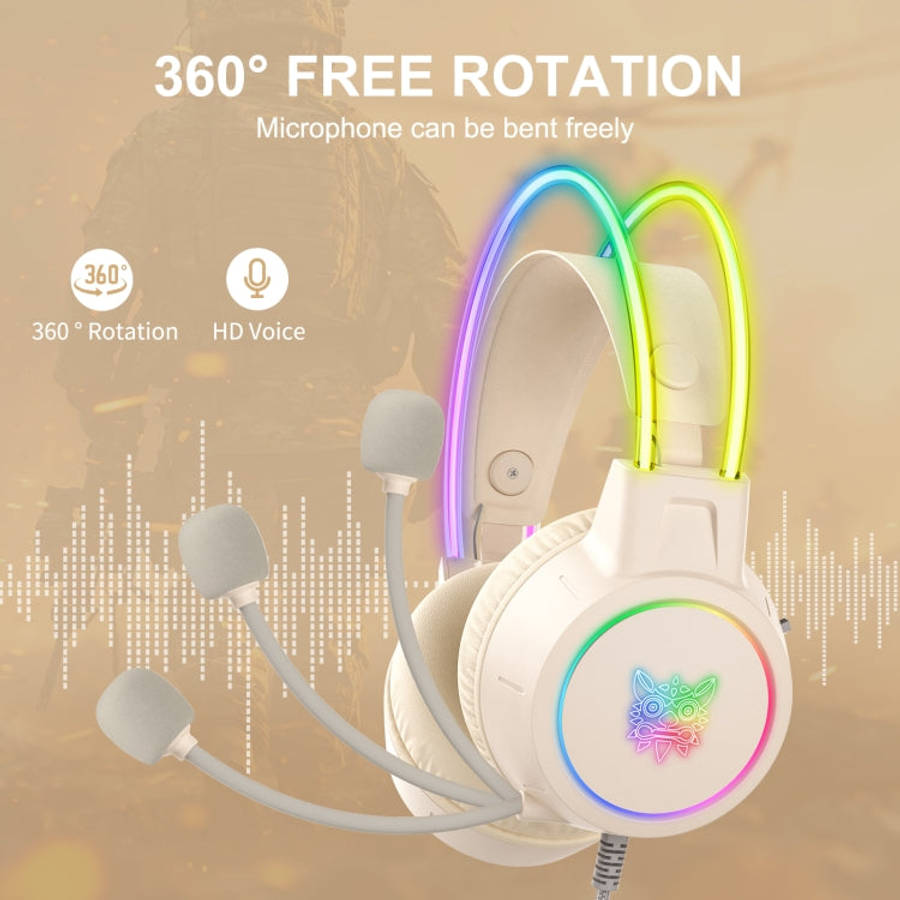 ONIKUMA X15 Pro Symphony Wired Gaming Headphone with Microphone(Beige)
