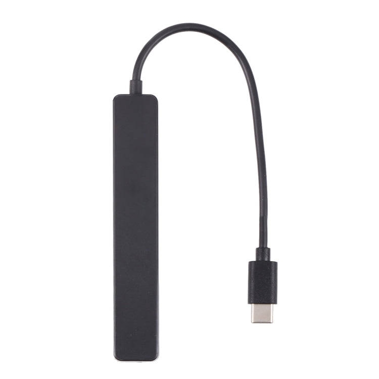 T-111 4 in 1 USB-C / Type-C to 4 USB Ports HUB Docking Station (Black)